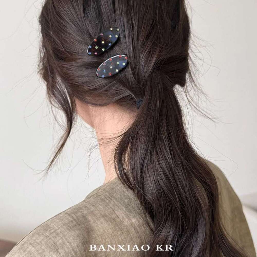 Fever Same Style Colorful Dia Korean Ins Duckbill Hair Accessories Women High-end Bangs Small Side Clip