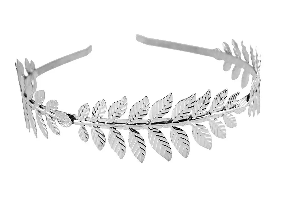 Greek Roman goddess golden leaf crown bridal wedding headband exquisite hair crown