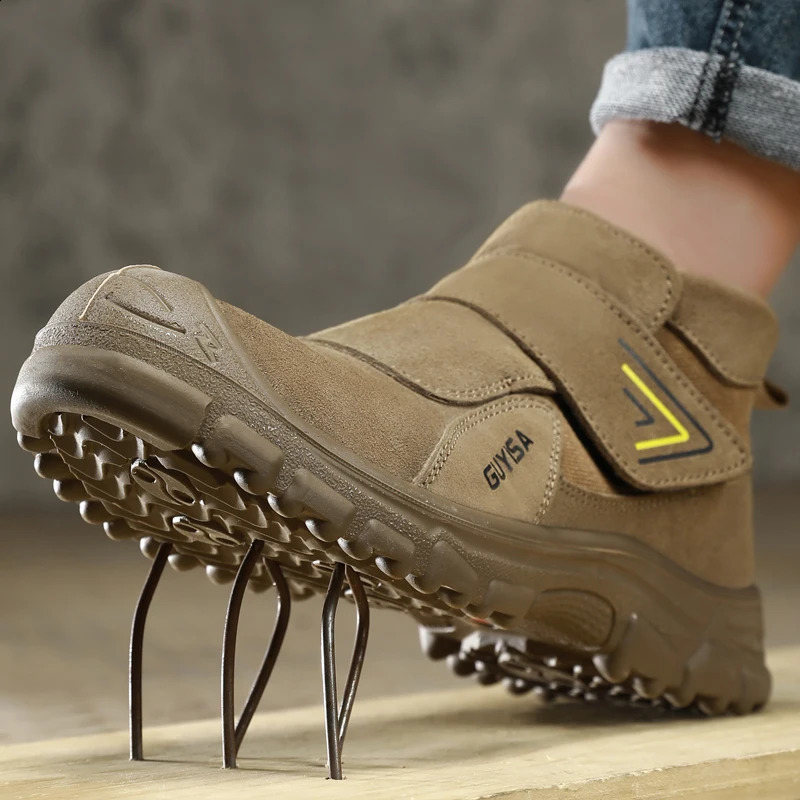 Scald Welding Work Shoes -smash -puncture Safety Shoes Men Protective Boots Wear Resistant Male Industrial Shoes 250805