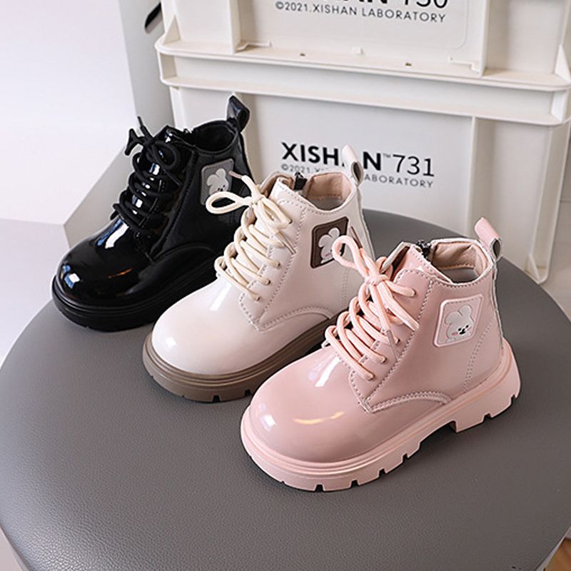 Kids Fashion Rabbit Boots Winter Autumn Soft Sole Zipper Cute Cartoon Design Short Girls Shoes Toddler Ankle Boots Sizes 21 - 30