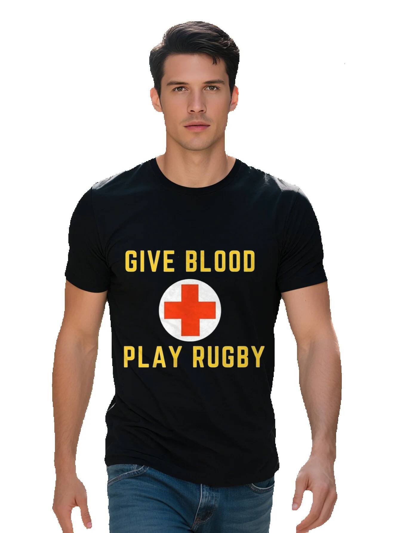 Give Blood Play Rugby Sports Health Gift T Shirt g a2b3b