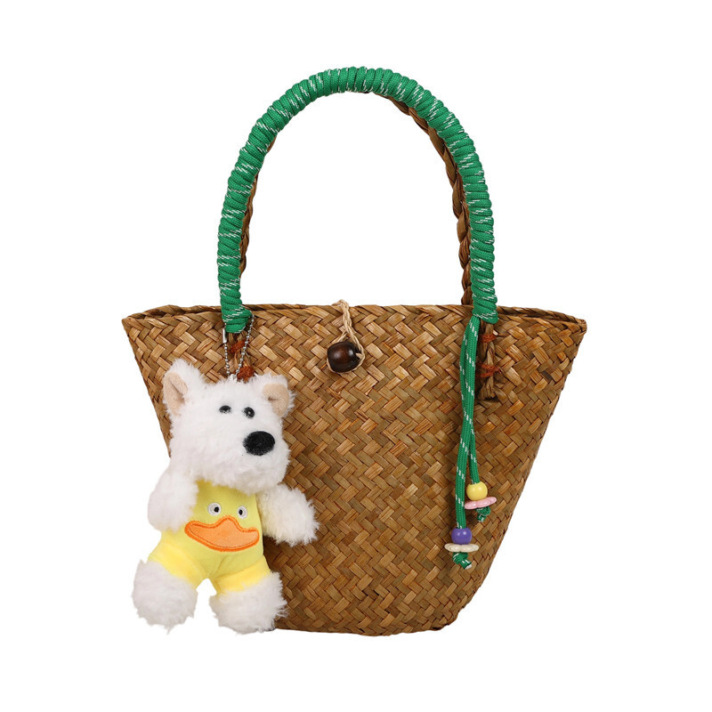 Western Style Simple Casual Trendy Straw Bag 2025 Summer New Niche Design Women's Unique Handbag ddmymoon