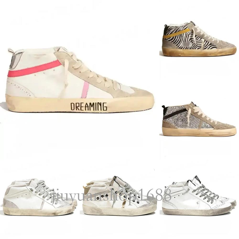 Designer Goldengoosde Sneaker Women Mens Superstars New Release Ball Star Mid Top Shoe Italy Brand Sneakers Classic Famous Dirty Stars Genuine Leather Trainers G08
