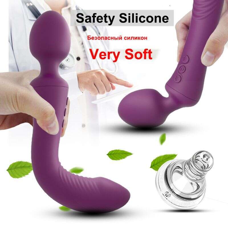 2023USB AM56 Double Charging Head Strong Vibrating AV Vibrator Female G-Spot Masturbating Orgasm Anal Se 2024