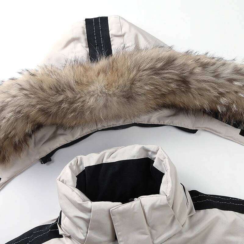Winter Jacket Men Down Cotton Mid-length Large Fur Collar Male Thicken Coat Snow Overcoat -30 Degree Parkas