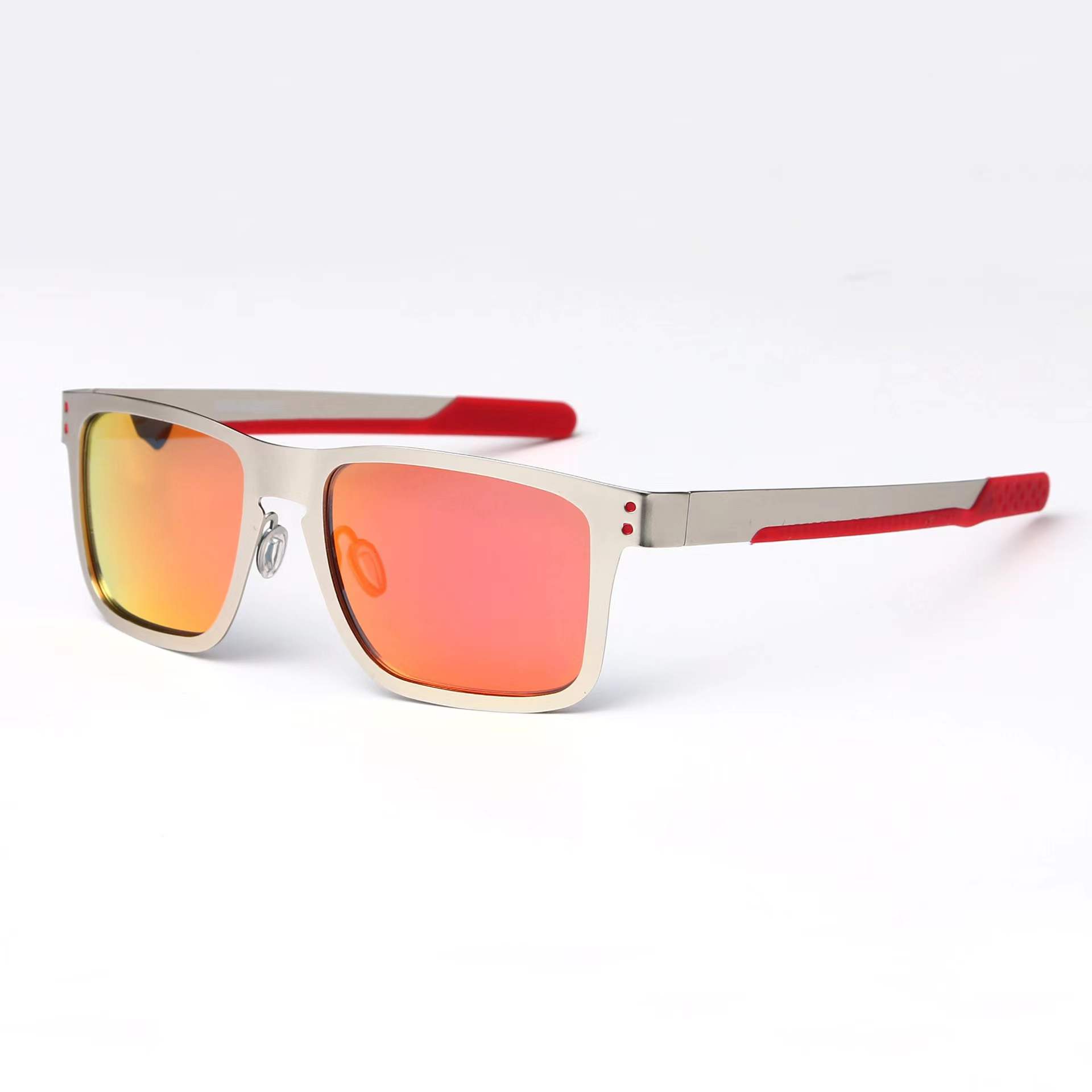 4123 Sports high-value polarized sunglasses, men's and women's retro square sunglasses, cycling driving fishing sunglasses