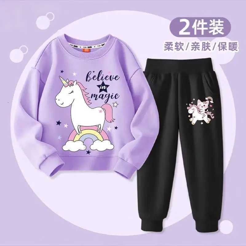 Autumn Kid Girls Clothes Set Children Boy Printed Sweatshirts Top And Pants Bottom 2 Pieces Suit Baby Long Sleeve Tracksuits Z250811