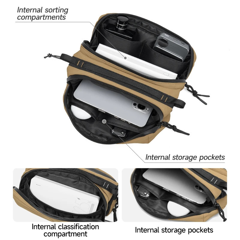 Oxford Crossbody Bags Fashion Mens Shoulder Bag High Quality Sling Hiking Swimming Waterproof Sport Travel Pack 250811