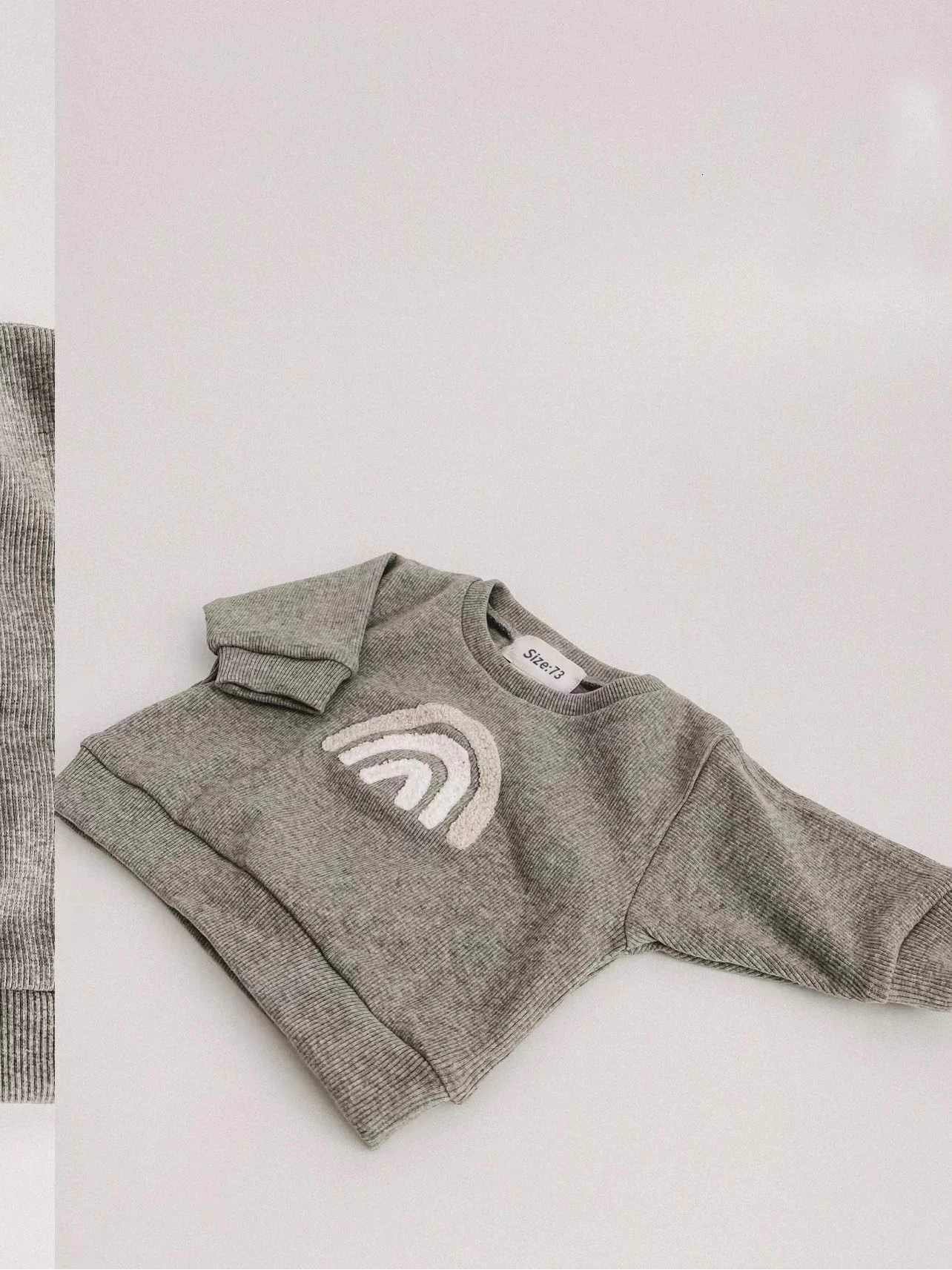 2pcs Cotton Baby Boy Girl Clothing Sets Long-Sleeved Sweatshirts+Pants Infant Clothes Spring Autumn Outfits Z250811