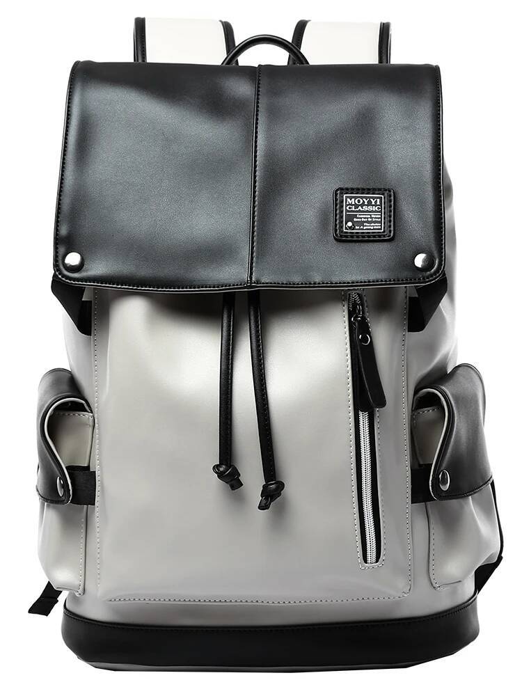 Lether Men Vintage For Teenager Laptop PC Portable Bags Designer Boys Travel Backpack Thin School Mochila high-quality