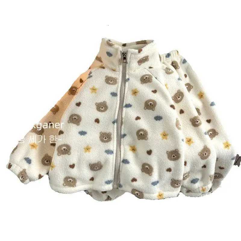 Kids Thick Pajama Sets Winter Plush Warm Suits Girls Boys Fleece Long Sleeve Home Wear Outfits Children Clothes 1-10Y Z250811