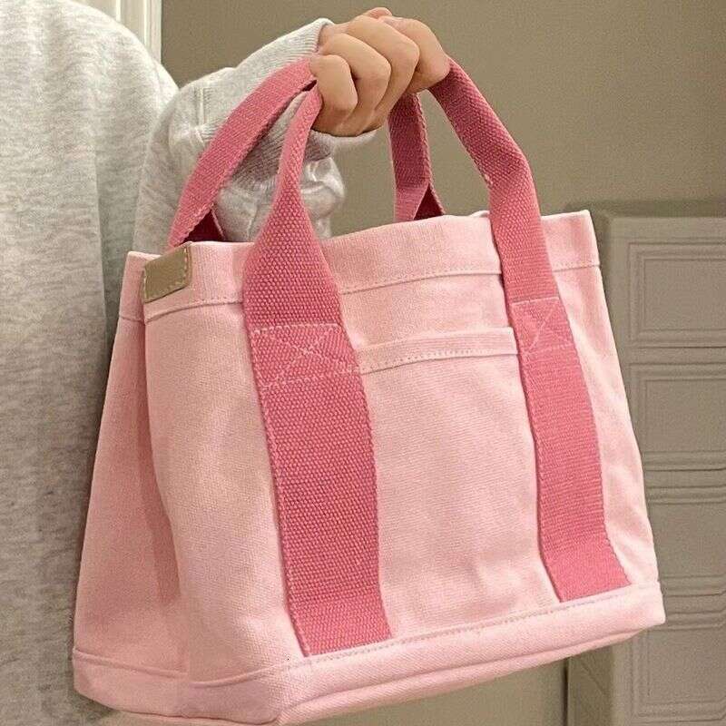 Small Group Single Shoulder Tote In Early Autumn 2024, New Multi-Layer Crossbody Simple And Casual Bento Bag, Canvas Bag