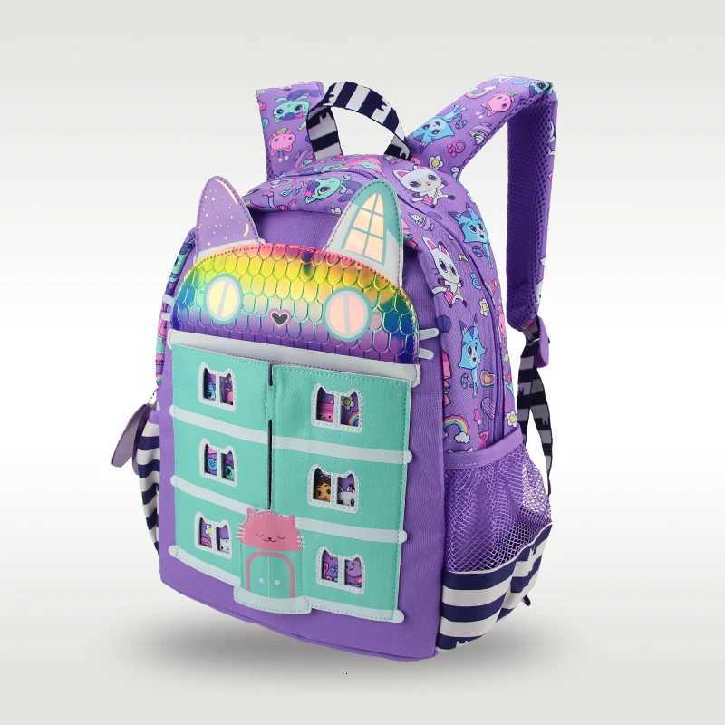 Childrens School Bag Girls Gabby Shoulder Backpack Kawaii 3-7 Years Modeling Bags 14 Inch M250811