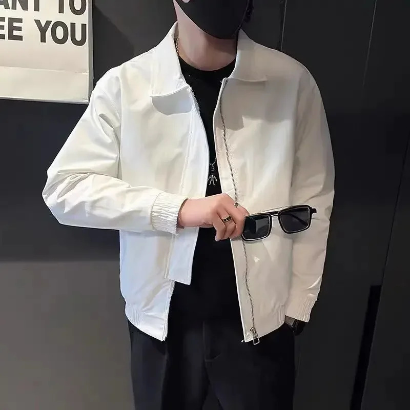 Male Coats Trendy Spring Autumn Mens Jackets Slim Fit Original s Sale Joker Fast Delvery Stylish Deals Vintage Y2k 250809