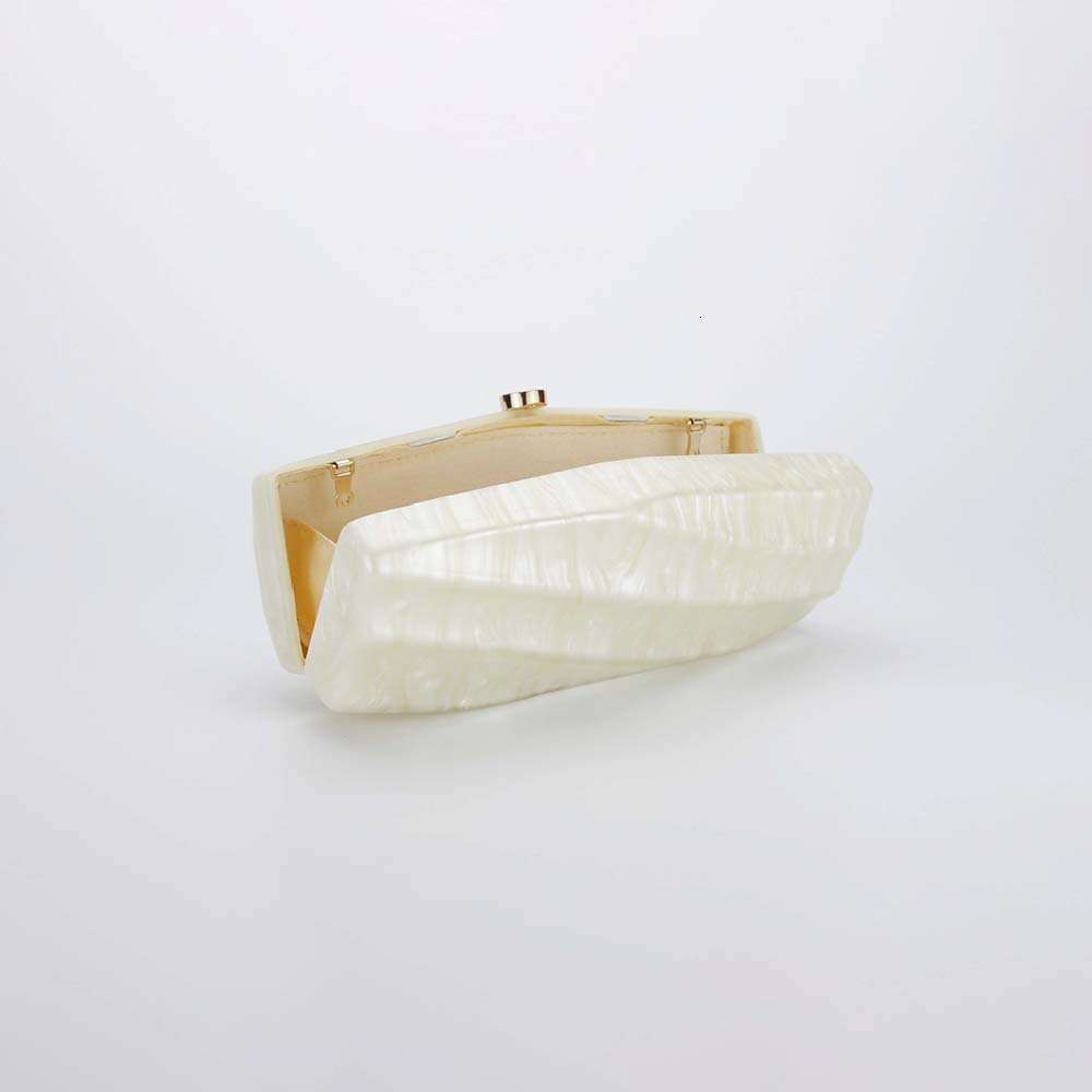 Women's New Striped Press High-end Socialite Acrylic Bag Fashionable Wedding Evening Clutch