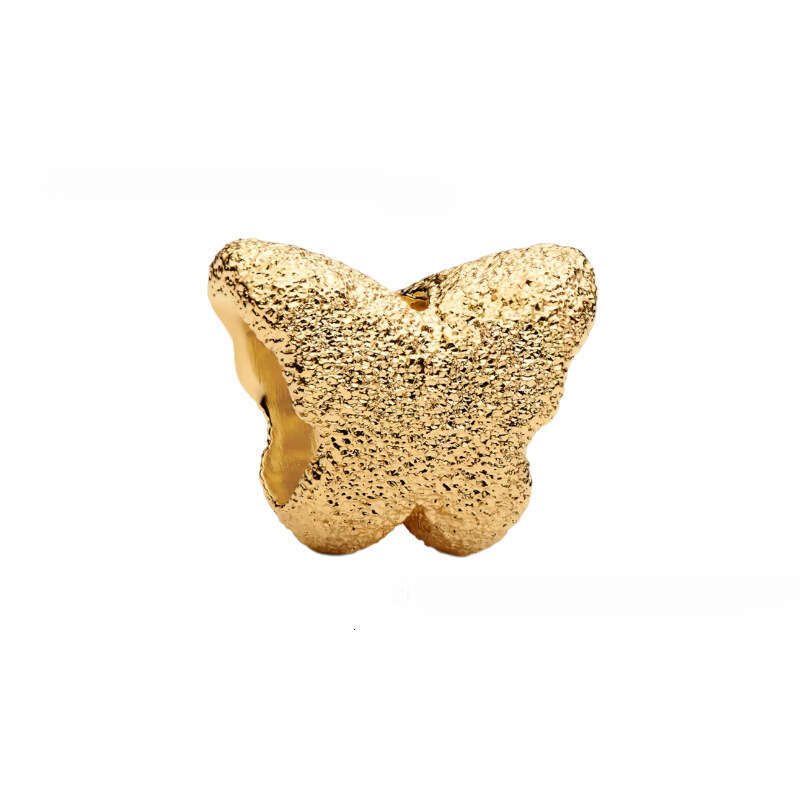 2025 New 925 Silver Gold Butterfly Charm Suitable for 925 Sterling Silver Bracelet Keychain Necklace DIY Holiday Gift