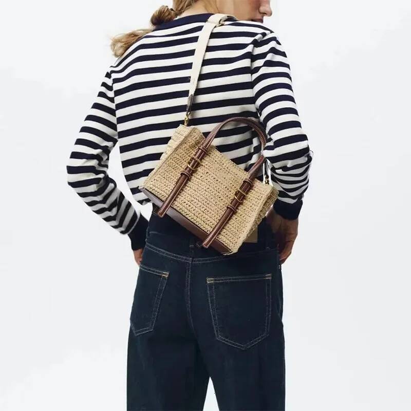 Fashionational Casual Woven Light Designer Straw Handbags All-match Personality Crossbody New Women's Tote Bags high-quality
