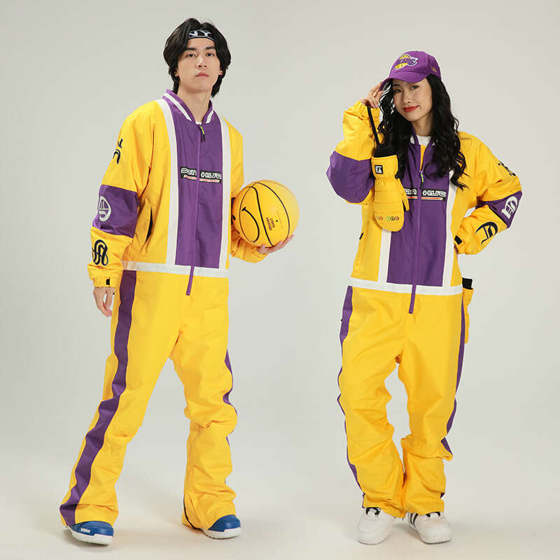 New Outdoor Winter Ski Wear One-Piece Couple Windproof Waterproof Suit Fashion Warm And Thick Snow Field