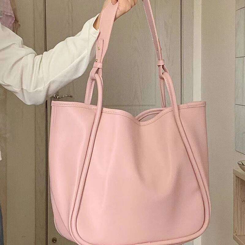 Fashion Design PU Shoulder 2025 New Women Handbag High Quality Classic Solid Female Underarm Bag Travel Tote Bags