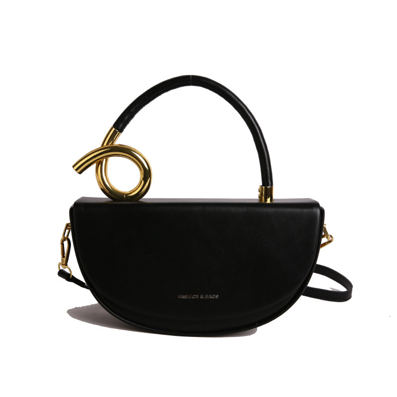 Fashion Trend Saddle Handbag High-end Texture Underarm Versatile Casual Commuting Work Crossbody Shoulder Bag for Women ddmymoon