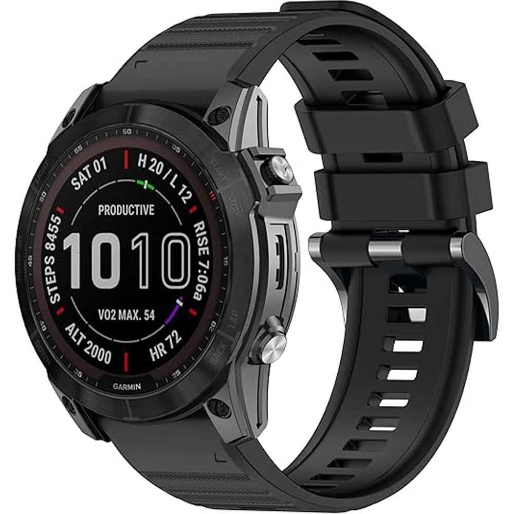 QuickFit Silicone 22 26mm Strap for Garmin Fenix sh 6 sh Pro sh 7 sh 5 Plus Fenix 8 E Watchband Forerunner 955 965 Tactix 8 Bracelet W250811