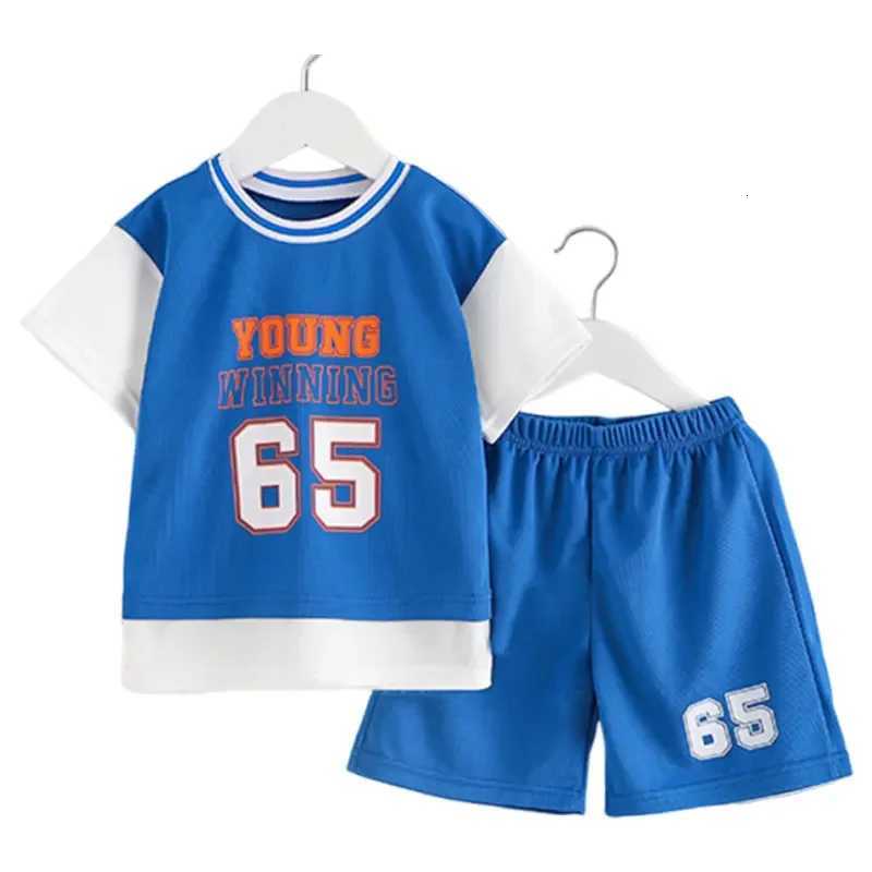 Childrens Sports Suit Kids Sets Clothes Boys Girl T-shirt Shorts Summer Cotton Short Sleeve Baby Children Quick DryingClothing Z250811