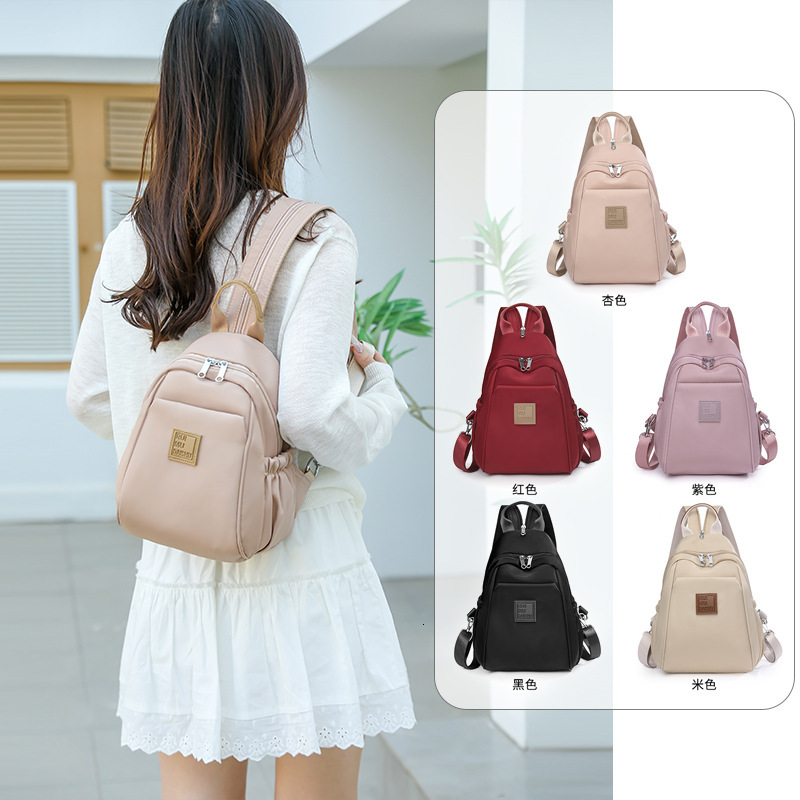 Lightweight Oxford Cloth for Women, New Fashionable Casual Student Bag, Multifunctional Travel Small Backpack ddmymoon