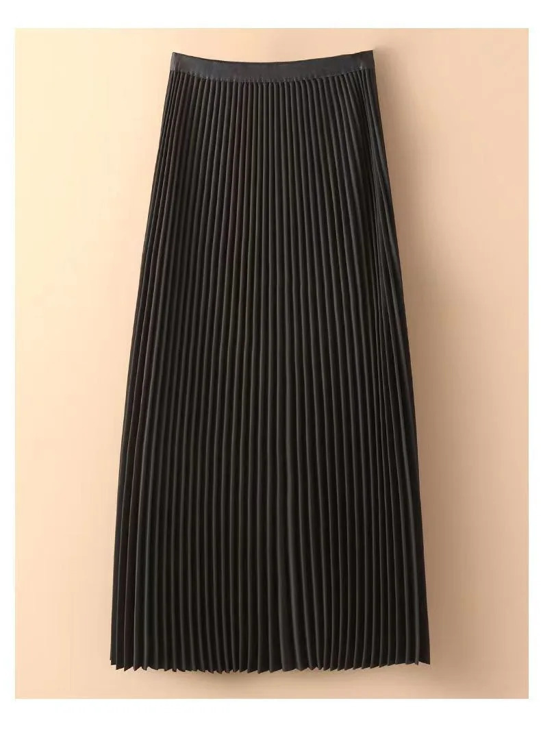 Women Summer Chiffon Midi Skirt Ruffles Vintage Big Large Plus Sizes Casual Elegant Party Fashion Loose Skirts 250811