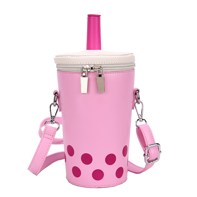 New Milk Tea Personalized Small for Women Trendy Fashion Versatile Crossbody Phone Bag Korean Version Cute Girl Bucket Backpack ddmymoon