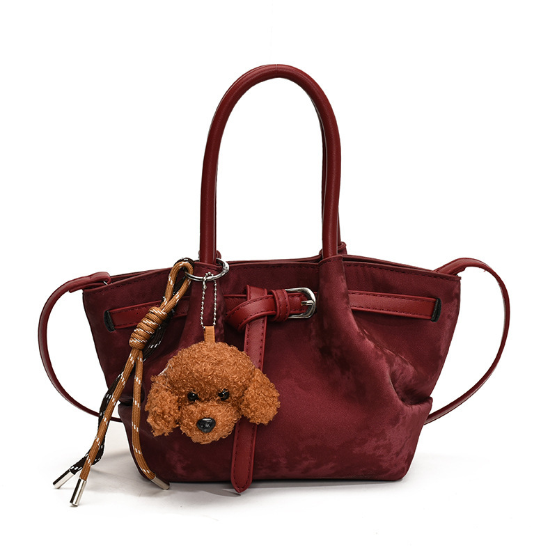 Niche Dumpling for Women 2025 New Style Personality Belt Buckle Handbag Large Capacity Commuter Shoulder Crossbody Bag ddmymoon
