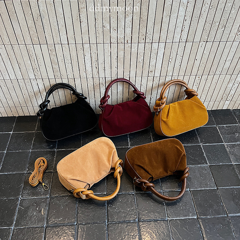 Korean Style for Women, Large Capacity 2025 New Pleated Shoulder High-End Casual Commuter Underarm Bag, Crossbody Bag ddmymoon