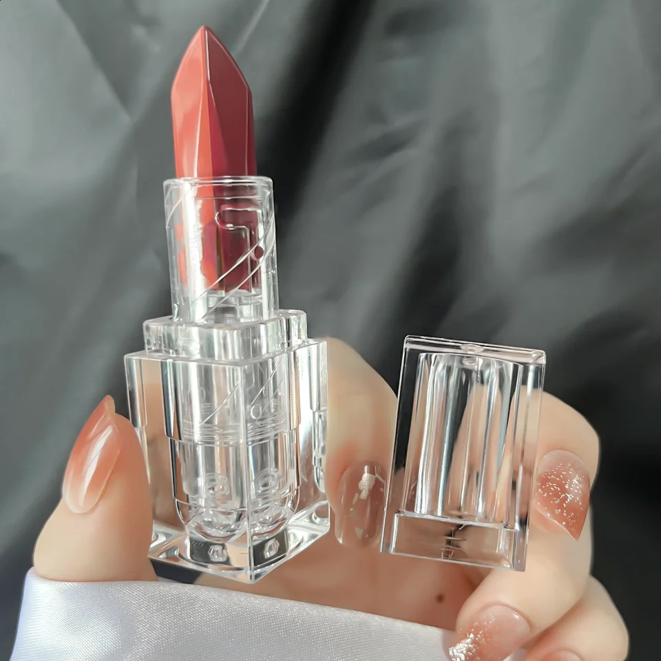 Orange Lipstick Lip Glaze Silky Smooth Matte Lip Gloss Carrot Bright Color Lasting Lip Stick Sexy Women Cosmetics Makeup Product 250809