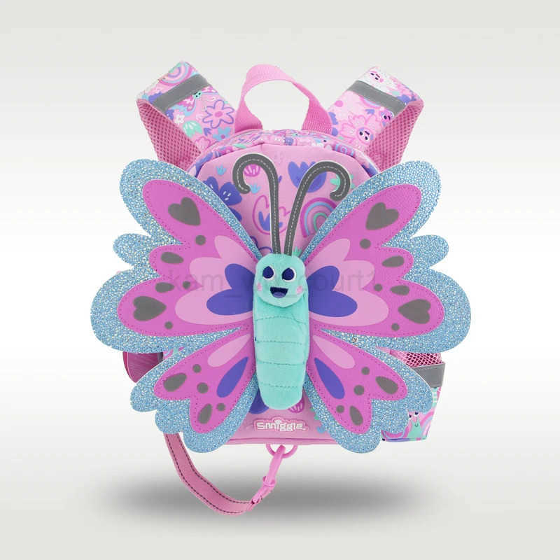 Schoolbag backpacks for kids kindergarten pink butterfly backpack Prevent getting lost small class boys M250811