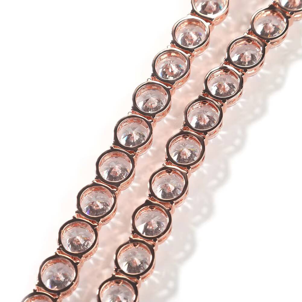 10mm Thick 18k/14k Yellow Gold Cuban Link Necklace Hip Hop Tennis Chain Stylish Simple Choker for Men and Women for Parties