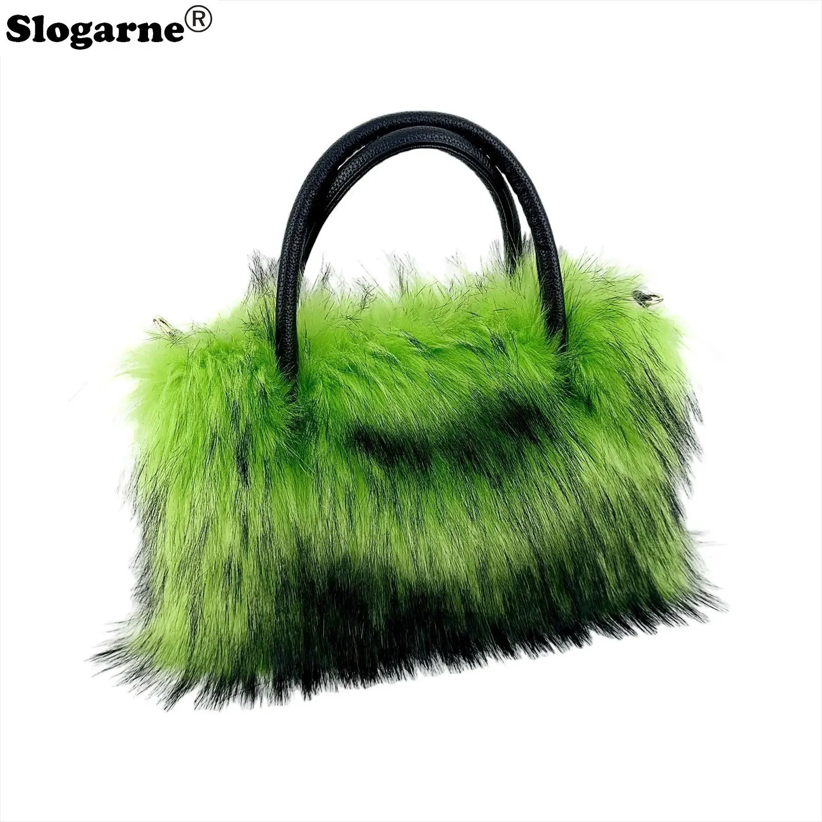 Women Fox Fur Handbag Ladies Winter Soft Fluffy Large Capacity Tote Bag y n Raccoon Shoulder Bags Backpacks 250811