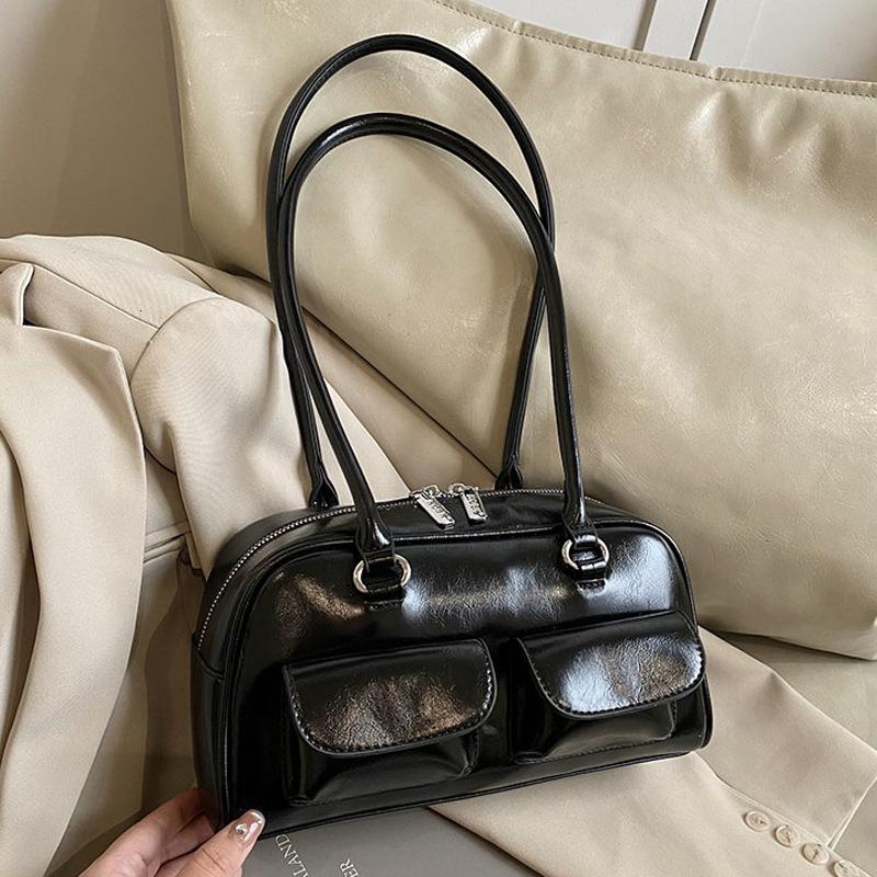 Niche Bowling Underarm for Women New Korean Fashion Large Capacity Commuter Shoulder Bag ddmymoon