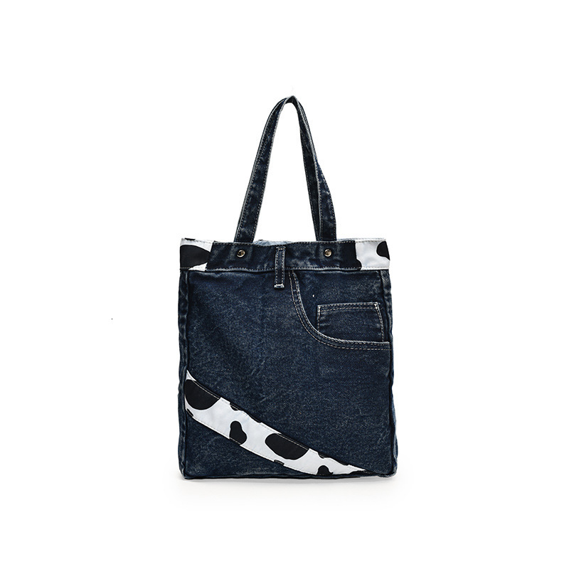 Design Denim Single Shoulder for Women New Versatile Crossbody Tote Fashion Commuter Shopping Bag