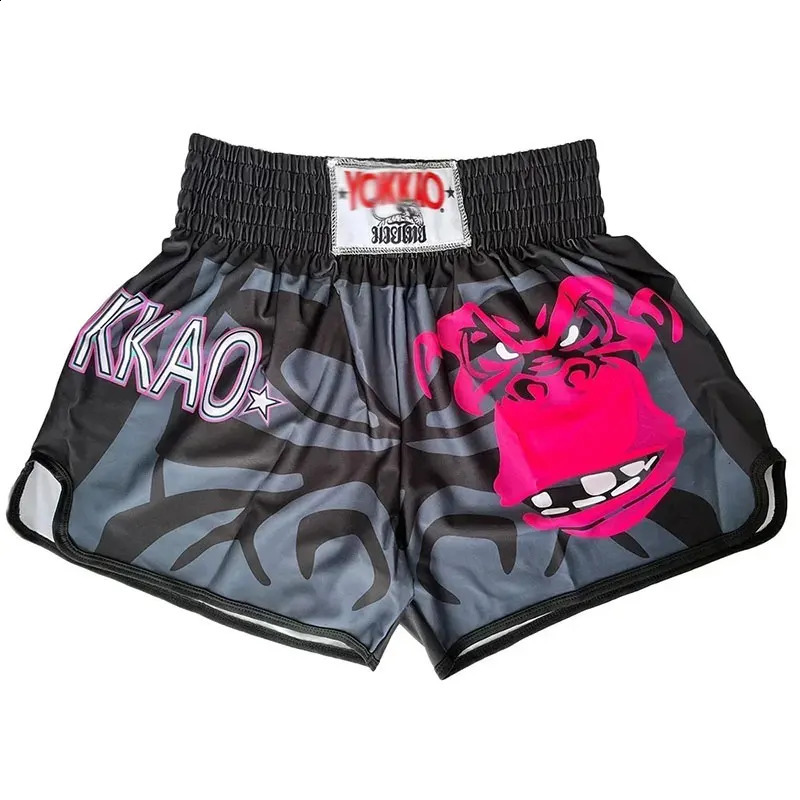 Boxing Muay Thai Shorts High Elastic Speed Dry Breathable Sanda Shorts Free Combat Pants MMA Boxing Trunks 250804