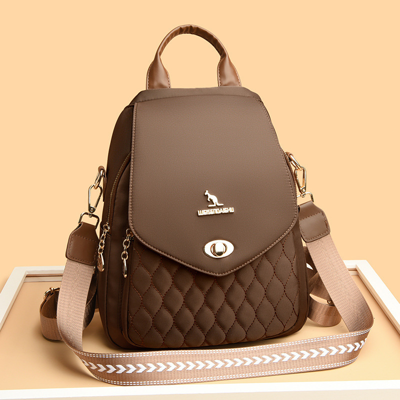 for Women 2025 New Trendy Lightweight Water-Resistant Oxford Cloth Student School Bag Travel Casual Backpack ddmymoon