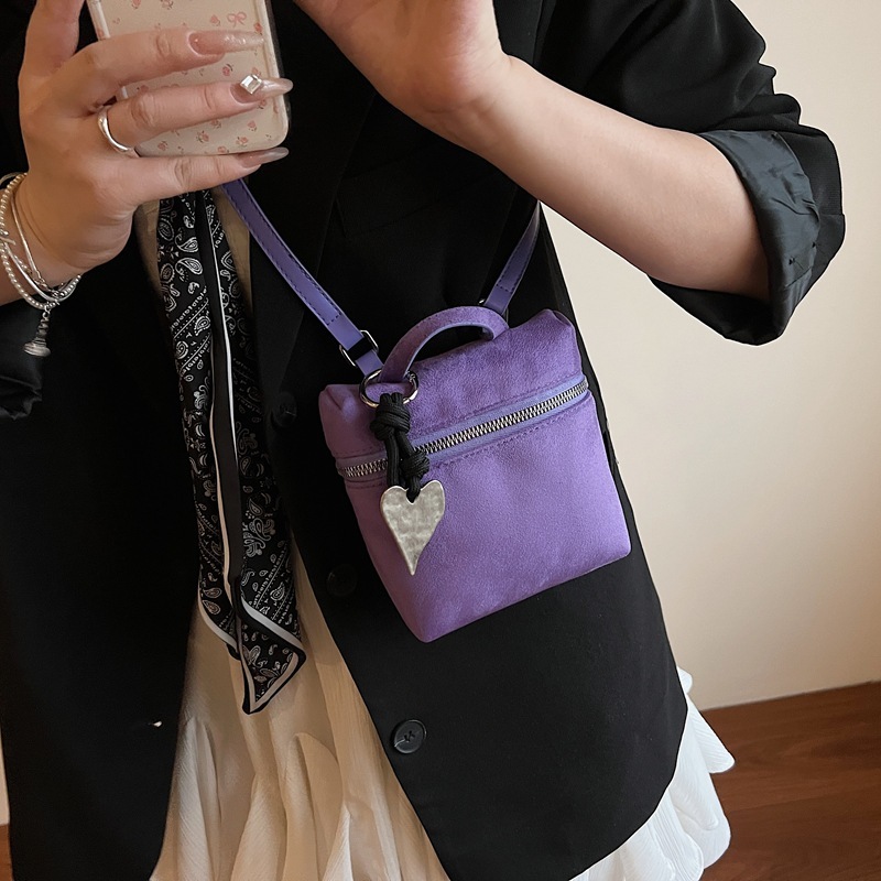 2025 Korean Fashion Summer New Lychee Pattern Small Square Simple Shoulder Phone Crossbody Bag ddmymoon