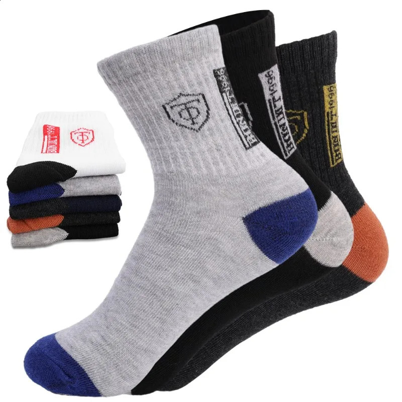 10 pairs Breathable Mens Basketball Crew Socks for Spring and Fall Sweat Absorption Deodorant Sports Stockings 250805