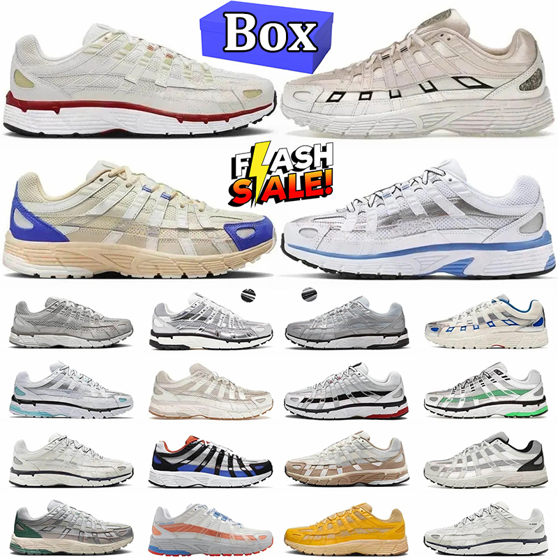 Designer sneaker P6000 Trainer Men Women Sneakers Metallic Sier Triple Black White Blue Anthracite Outdoor Sports Trainers Shoes With Box