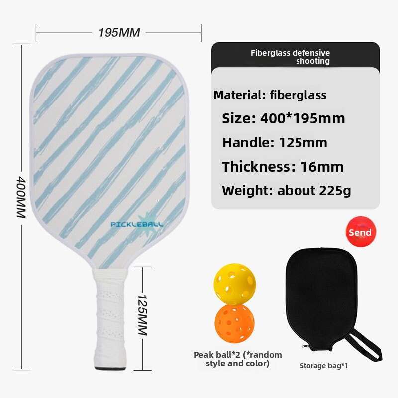 Glass Fiber PP Honeycomb Core Beginner Training Entertainment Competition Pickleball Racket Set