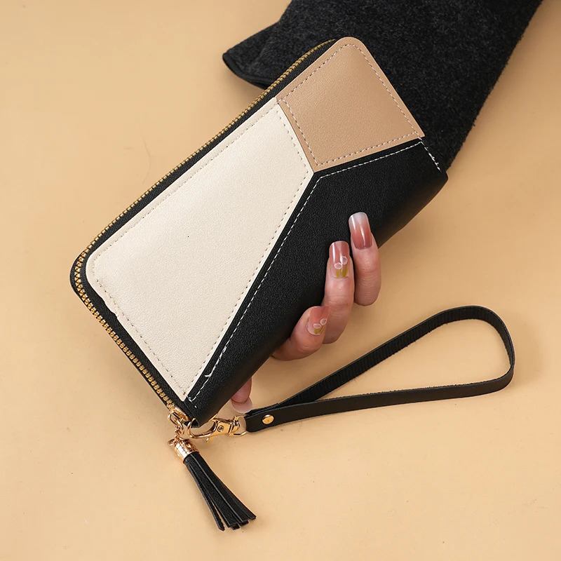 Korean version clutch wallet womens long zipper multifunctional Joker largecapacity mobile 250811