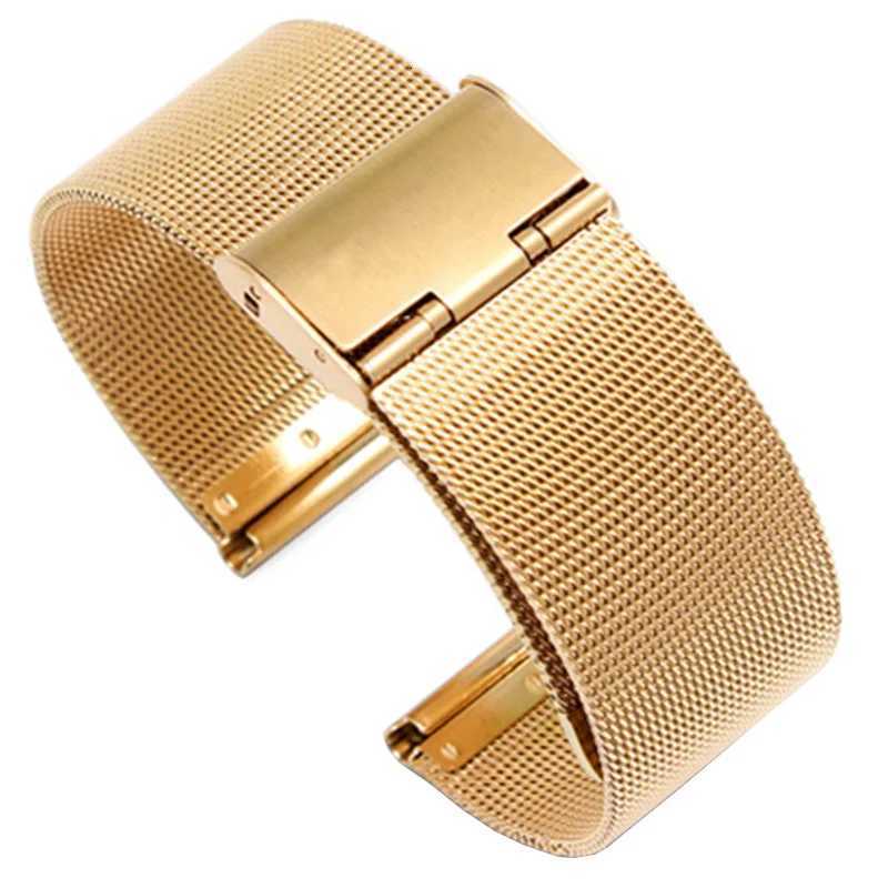 General Use Quick Release Watch Band Stainless Steel Bands Milanese Strap Universal Watch Band 18mm 20mm 22mm Watchband W250811