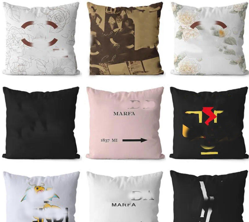 Pillow 20style Fashion Letter Designer Throw Home Bedding Room Decor Cover Sofa Decoration 45-45cm Core