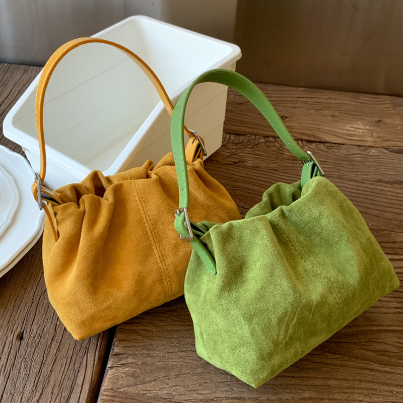 Suede Bucket Niche Crossbody for Women 2025 New Fashionable Handbag Shoulder Bag ddmymoon