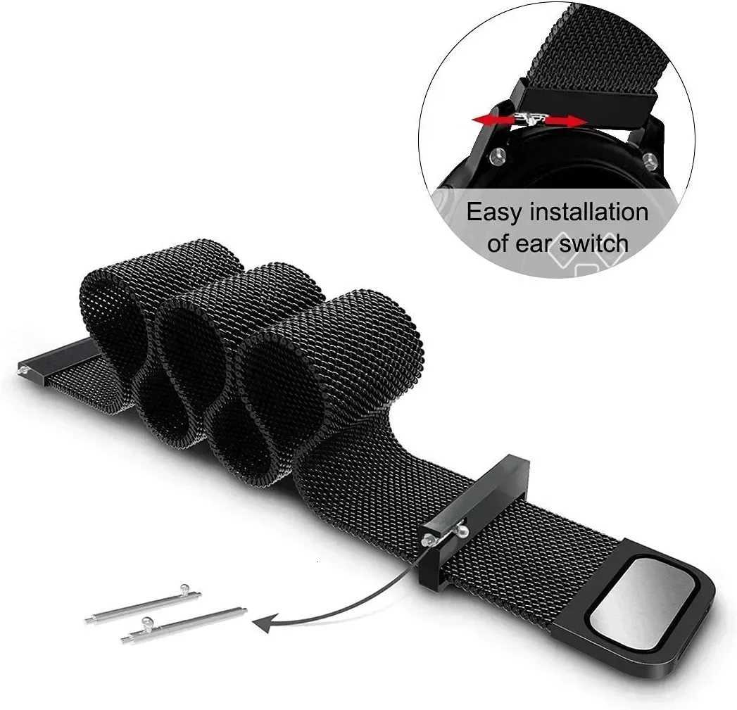 20/22mm Magnetic Milanese Strap for Samsung Galaxy Watch 7 6 5 4 40 44mm Gear S3 Stainless Steel Band for Huawei 4 GT3 Bracelet W250811