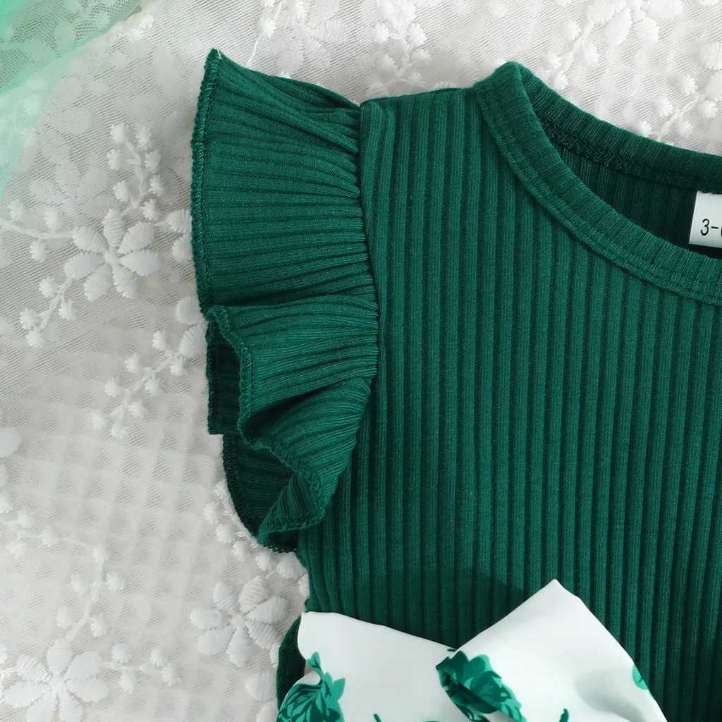 3-36 Months Butterfly Sleeve Cute Floral Summer Princess Formal Dresses Ootd For Newborn Baby Girl W250811