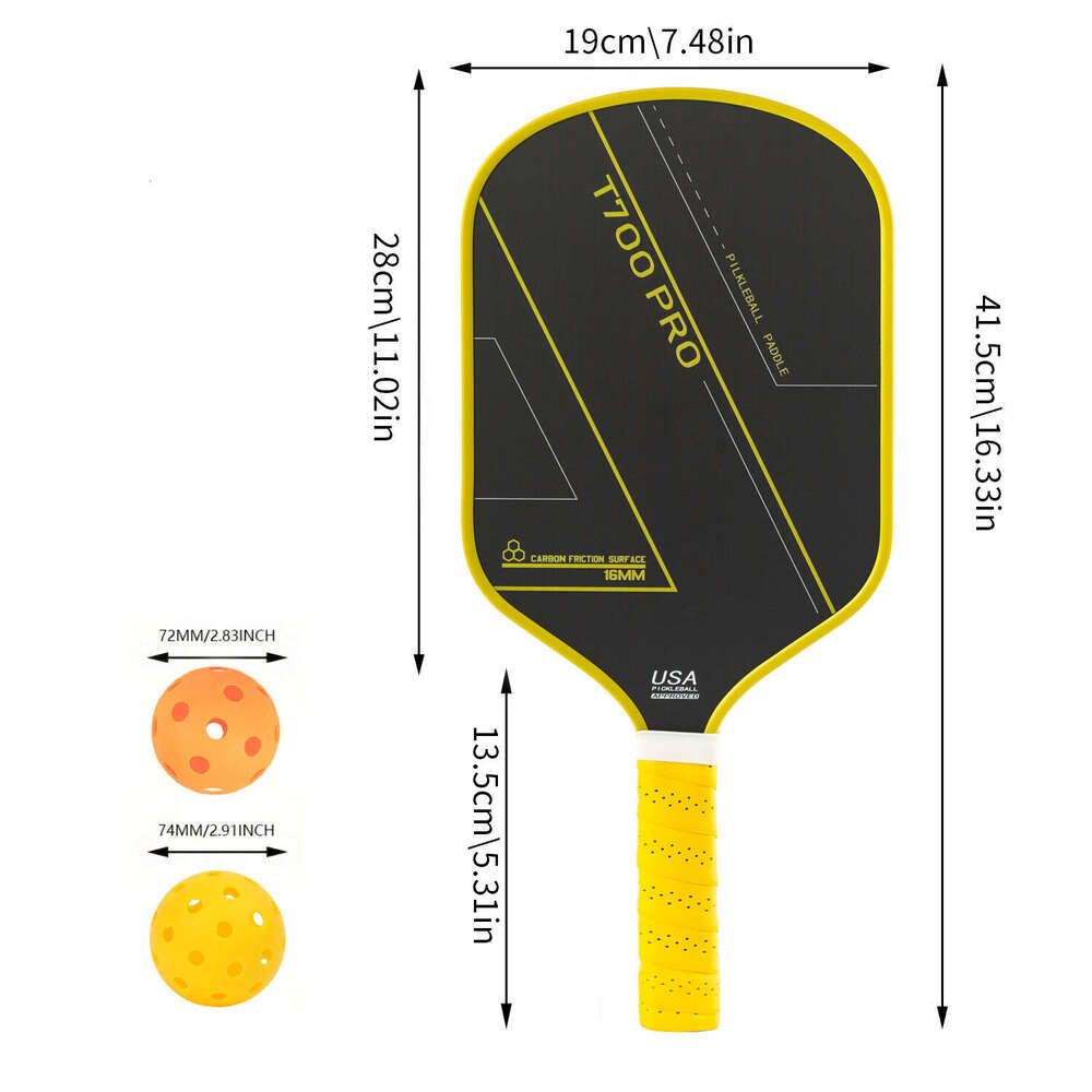 Hot Selling Colorful T700 Carbon Fiber Textured Matte Custom Pattern Rough Pickleball Paddle Board